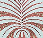 Palm Garden, Terracotta / Hazelnut on Tint