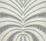 Palm Garden, Windsor Blue / Hazelnut on Light Tint