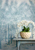 Palm Grove Mural, Light Blue