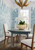 Palm Grove Mural, Light Blue