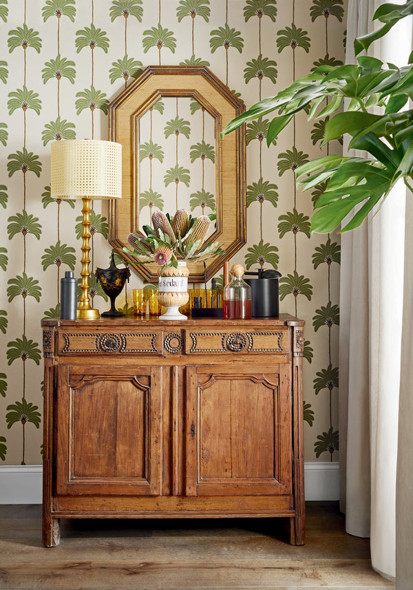 Sunset Boulevard Beige - Beige Wallcovering | Thibaut
