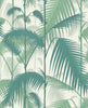 Palm Jungle Teal & Viridian on Chalk | Cole & Son
