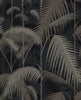 Palm Jungle Metallic Gilver on Charcoal | Cole & Son