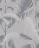 Palm Jungle Heath Grey on Metallic Silver | Cole & Son