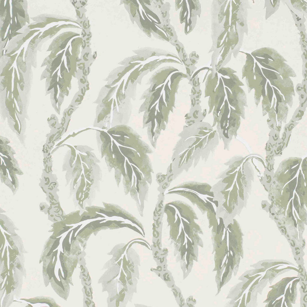 Palm Grove Wallpaper Green