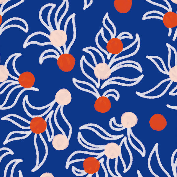 Palme Blue | Maison Martin Morel Wallcovering