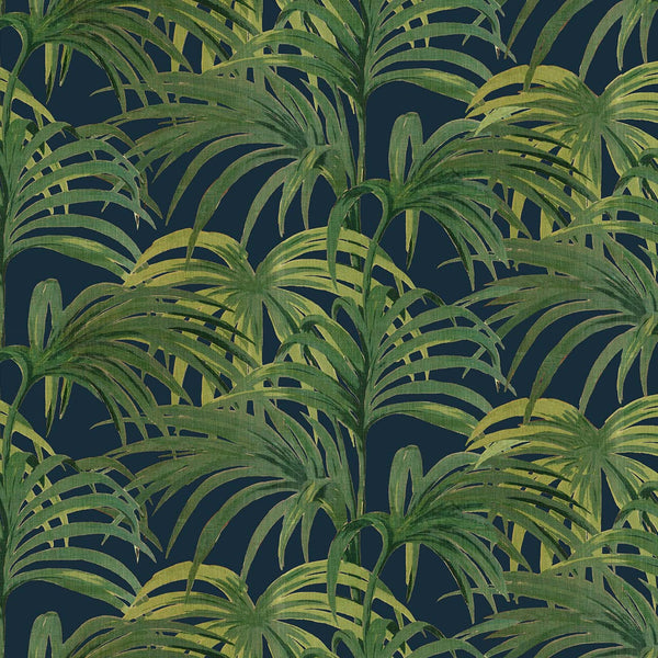 Palmeral Midnight/Green, Sample Wallcoverings | Newwall