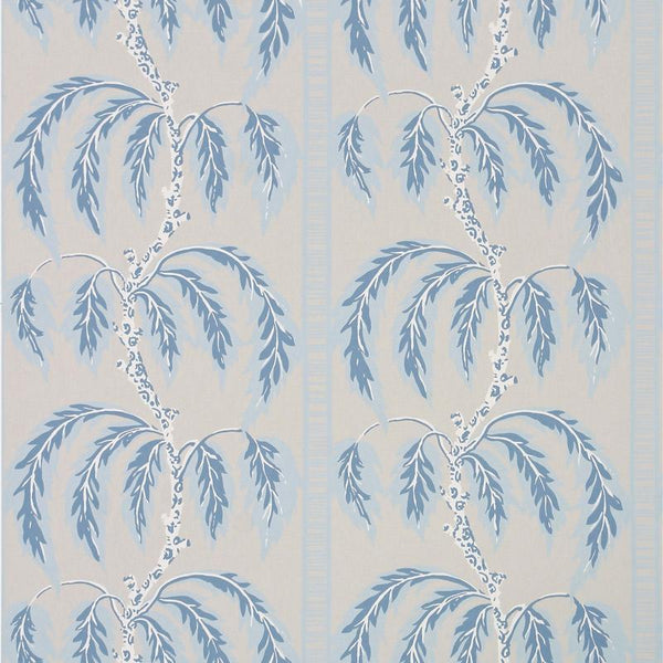 Palms Wallcovering Cornwall Blue | Sister Parish