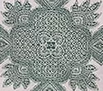 Bali Sage Green on Ecru Linen