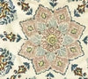 Brown/Navy on Cream Linen