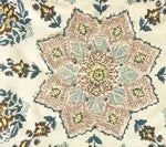Brown/Navy on Cream Linen