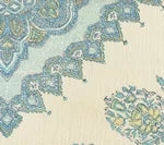 Celeste/Blue on Cream Linen