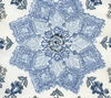Navy French Blue on Ivory