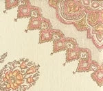 Pink/Taupe on Cream Linen
