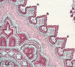 Red Burgundy Purple on Ivory