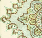 Turquoise Tobacco on Cream Linen