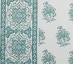 Multi Aquas on Ivory Linen