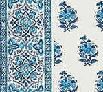 Multi Aquas on Tinted Linen