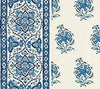 Multi Blues on Tinted Linen