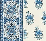 Multi Blues on Tinted Linen