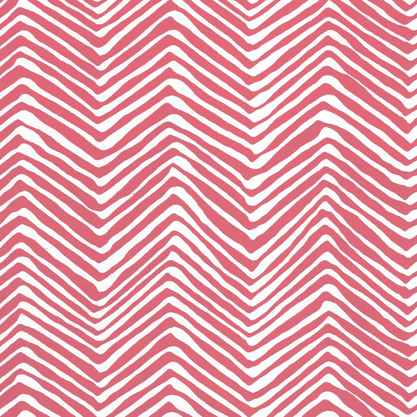 Petite Zig Zag Watermelon on White Vinyl Screen Printed | China Seas