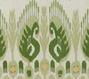 Petra Ikat, Greens / Yellow on Linen