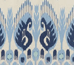 Petra Ikat, Medium Blue / New Blue / Navy on Linen