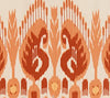 Petra Ikat, Salmon / Cinnabar / Yellow on Linen