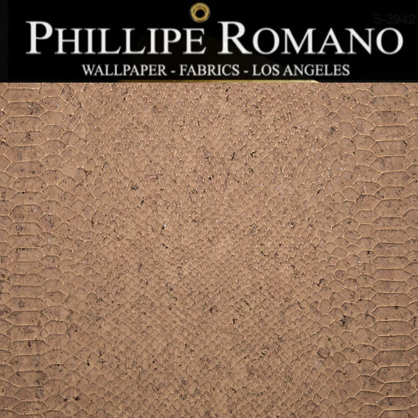 Gold Coast Snakeskin Natural Wallpaper | Phillipe Romano Wallpaper
