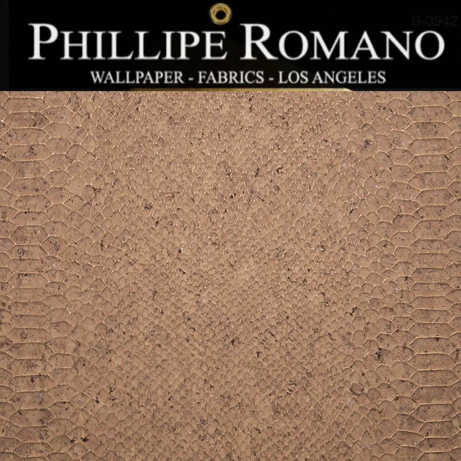 Gold Coast Snakeskin Natural Wallpaper | Phillipe Romano Wallpaper