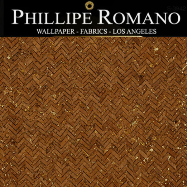 Clearwater Chebron Cork Natural Wallpaper | Phillipe Romano Wallpaper