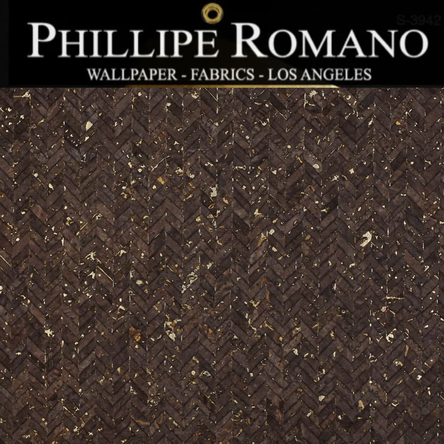 Clearwater Chebron Cork Natural Wallpaper | Phillipe Romano Wallpaper