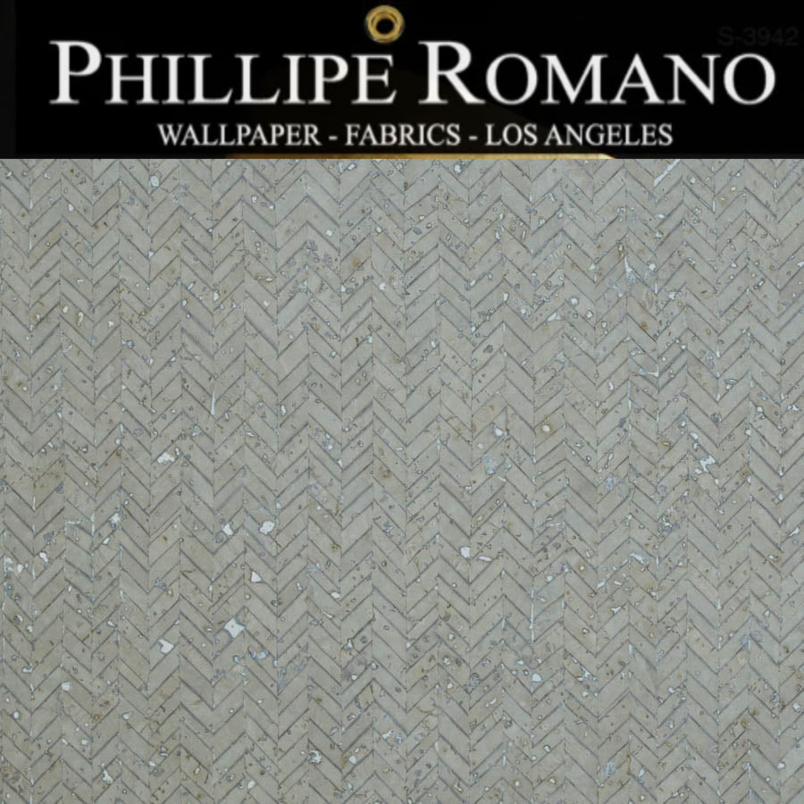 Clearwater Chebron Cork Natural Wallpaper | Phillipe Romano Wallpaper