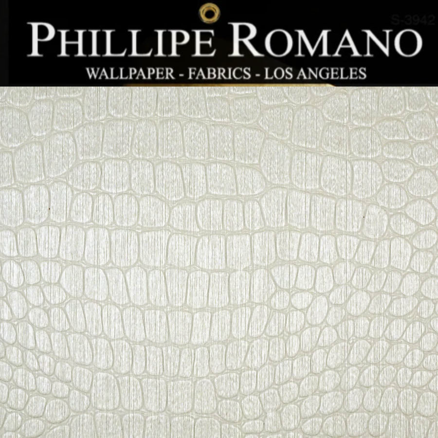 Chatham Crocodile Natural Wallpaper | Phillipe Romano Wallpaper