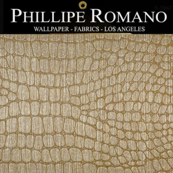 Chatham Crocodile Natural Wallpaper | Phillipe Romano Wallpaper