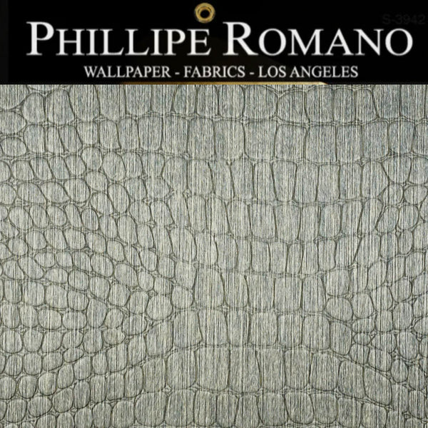 Chatham Crocodile Natural Wallpaper | Phillipe Romano Wallpaper