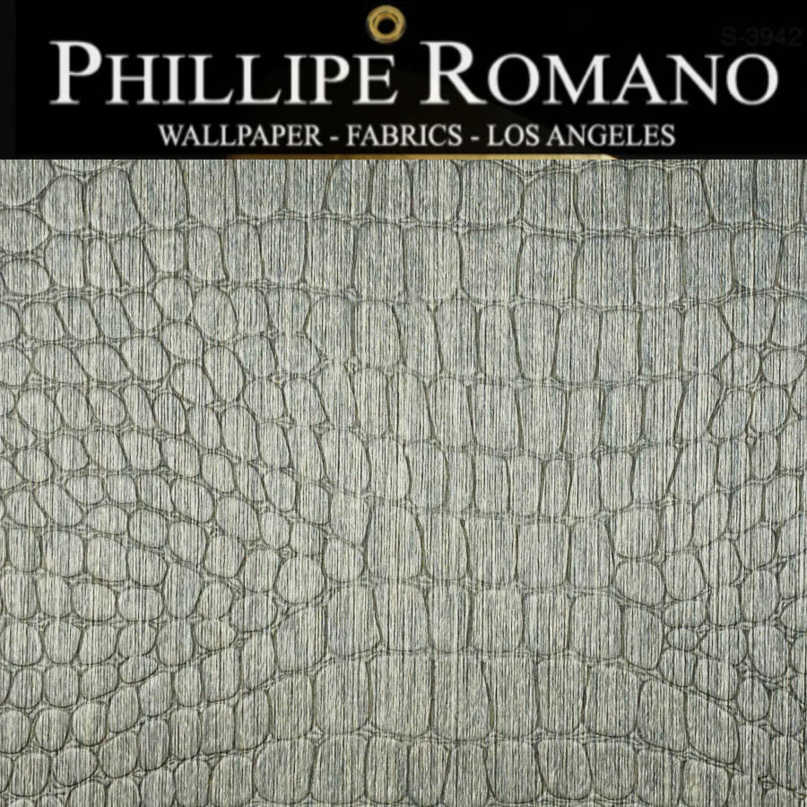 Chatham Crocodile Natural Wallpaper | Phillipe Romano Wallpaper