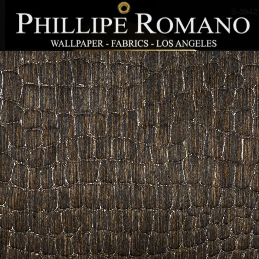 Chatham Crocodile Natural Wallpaper | Phillipe Romano Wallpaper