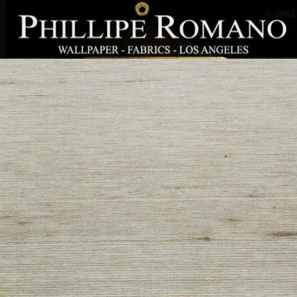 Streeterville Real Silk Natural Wallpaper | Phillipe Romano Wallpaper