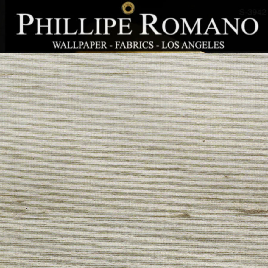Streeterville Real Silk Natural Wallpaper | Phillipe Romano Wallpaper