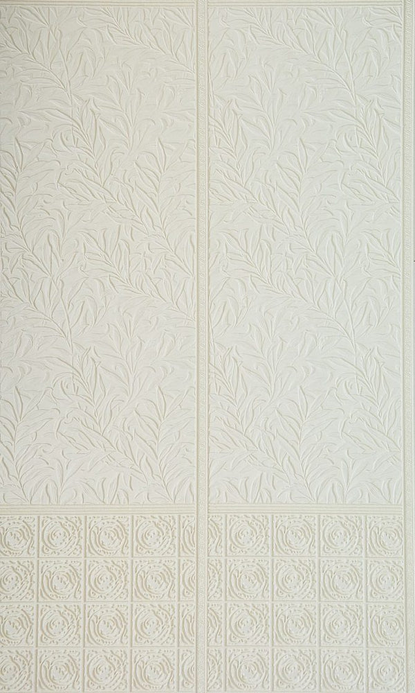 Morris Willow Boughs Dado Embossed Natural Paintable X | Lincrusta