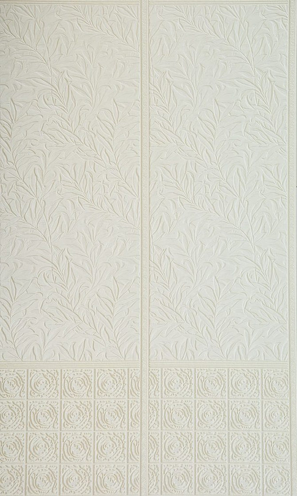 Morris Embossed Natural Paintable X | Lincrusta