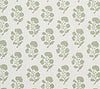 Soft French Green on White Linen