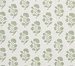 Soft French Green on White Linen