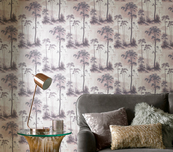 Prior Park - Pink Wallcovering | 1838 Wallcoverings