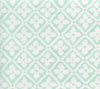 Puccini, Custom Aqua on White Linen Cotton