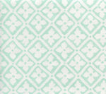 Puccini, Custom Aqua on White Linen Cotton