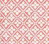 Puccini, Custom Salmon on White Linen Cotton
