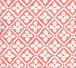 Puccini, Custom Salmon on White Linen Cotton