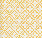 Puccini, Custom Yellow on White Linen Cotton Wallcoverings | Quadrille